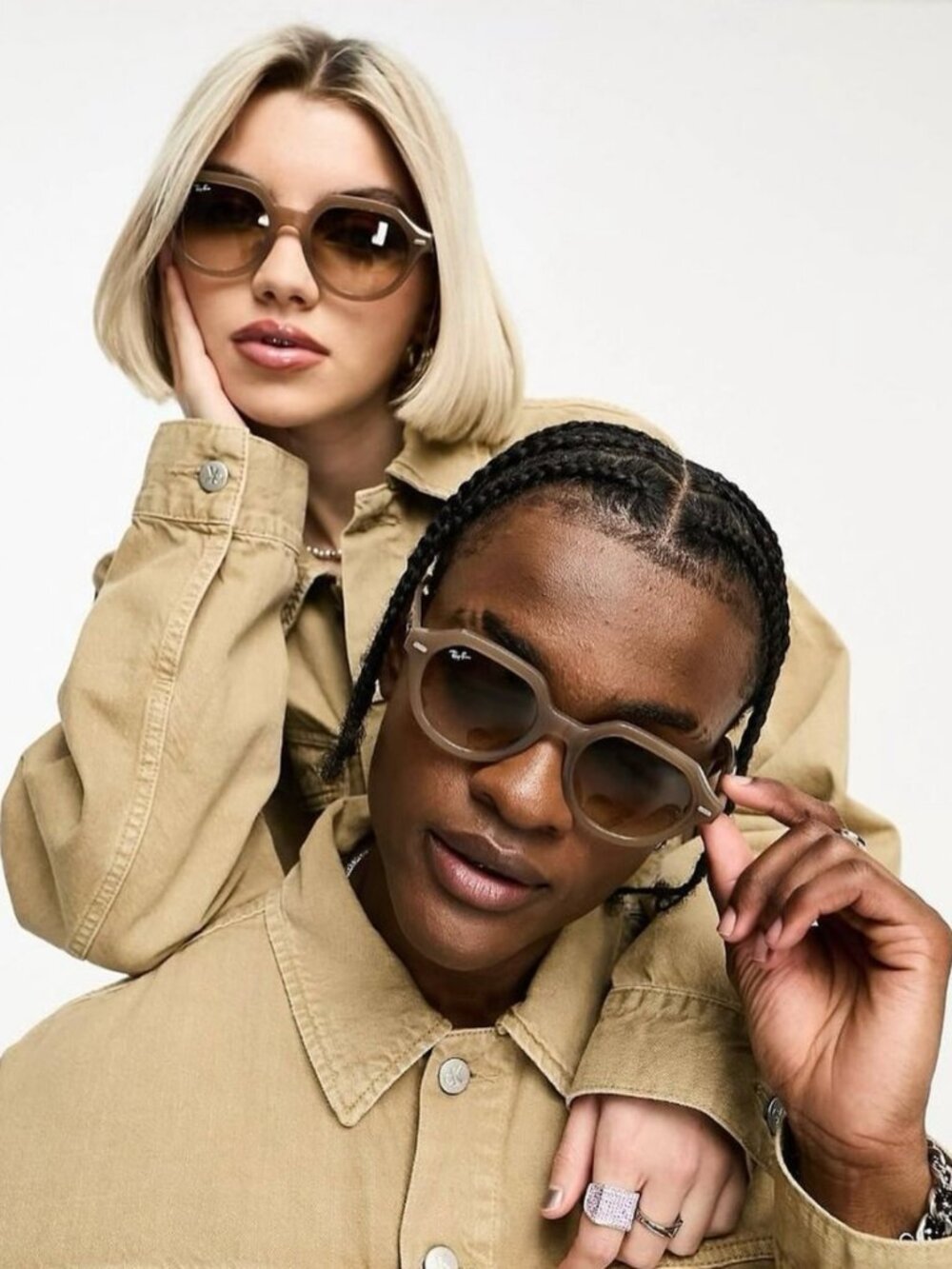Authentic Ray-Ban Gina Sunglasses in Turtledove